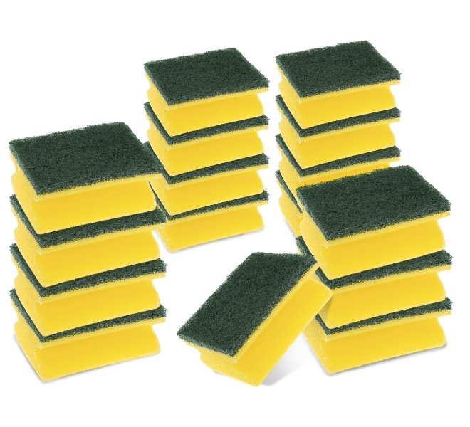 Scotch-Brite Classic Pack de 16 Estropajos de Cocina - Proteccion para los Dedos - Color Amarillo Scotch-Brite Classic Pack de 16 Estropajos de Cocina - Proteccion para los Dedos - Color Amarillo