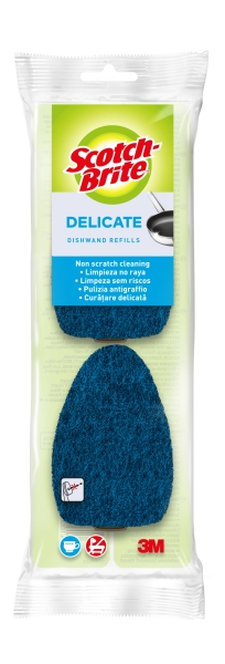 Scotch-Brite Recambios de Pack de 2 Estropajos con Mango - No Raya - Color Azul Oscuro Scotch-Brite Recambios de Pack de 2 Estropajos con Mango - No Raya - Color Azul Oscuro