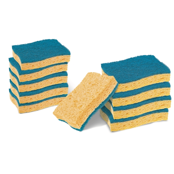 Scotch-Brite Pack de 10 Estropajos de Cocina - No Raya - Celulosa - Color Amarillo Scotch-Brite Pack de 10 Estropajos de Cocina - No Raya - Celulosa - Color Amarillo