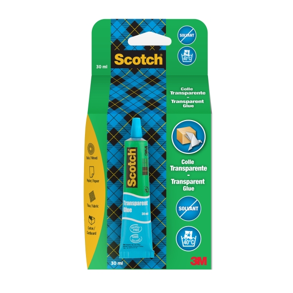 Scotch Tubo de Pegamento Universal - 30ml - Uso Domestico - Sin Disolventes - Color Transparente Scotch Tubo de Pegamento Universal - 30ml - Uso Domestico - Sin Disolventes - Color Transparente