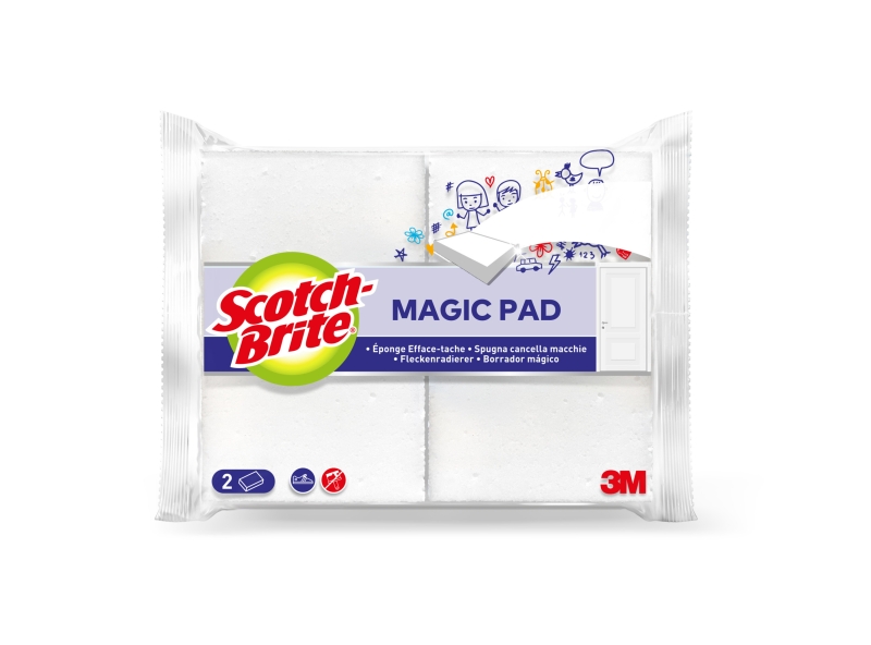 Scotch-Brite Magic Pad Pack de 2 Esponjas Magica de Limpieza - Color Blanco Scotch-Brite Magic Pad Pack de 2 Esponjas Magica de Limpieza - Color Blanco