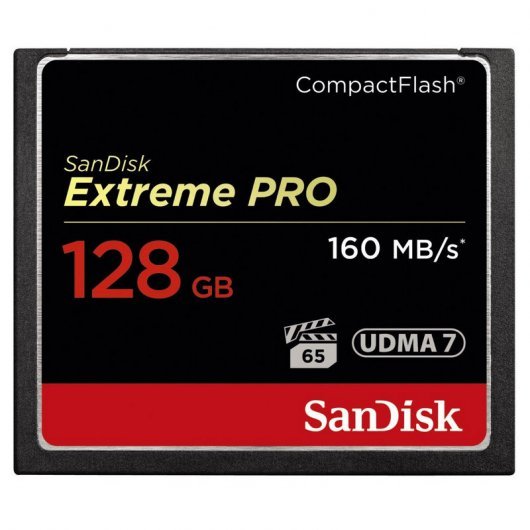 Sandisk Extreme Pro Tarjeta Compact Flash 128GB 160MB/s