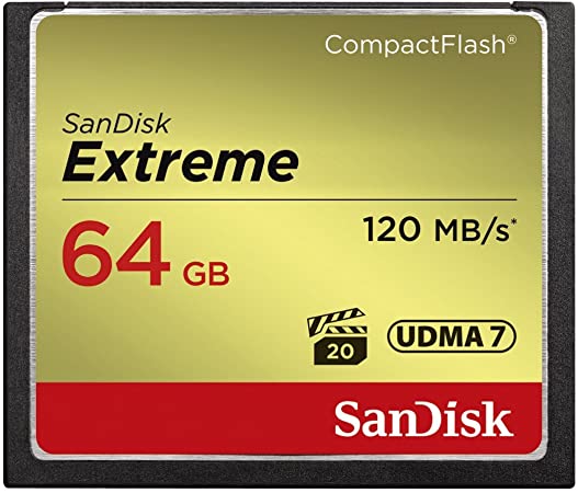 Sandisk Extreme Tarjeta Compact Flash 64GB 120MB/s