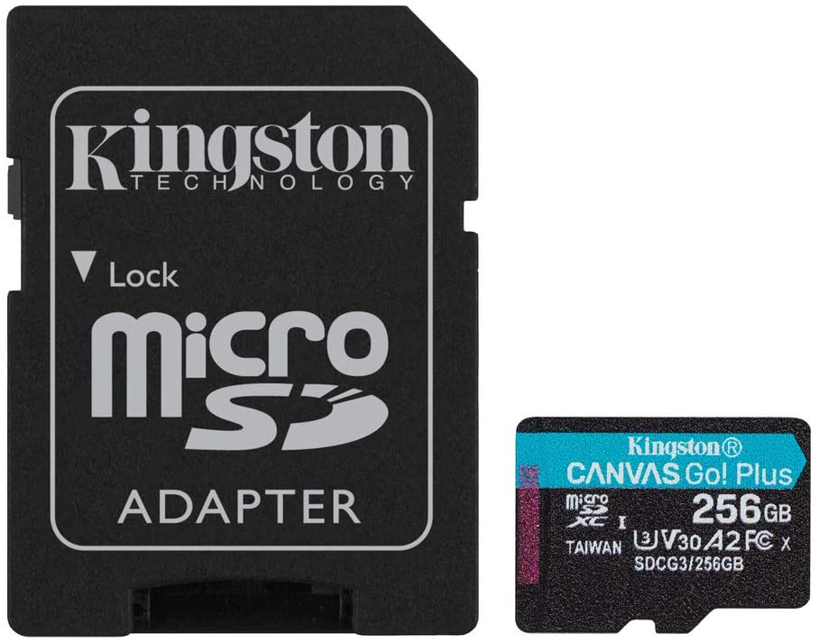 Kingston Tarjeta Micro SDXC 256GB UHS-I U3 V30 Clase 10 170MB/s