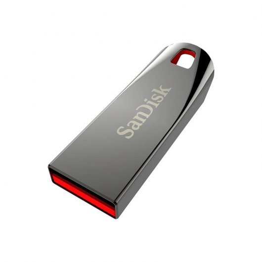 Sandisk Cruzer Force Memoria USB 2.0 16GB - Diseño Metalico - Color Negro/Rojo (Pendrive)