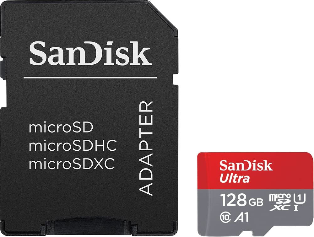 Sandisk Ultra Tarjeta Micro SDXC 128GB UHS-I U1 A1 Clase 10 120MB/s + Adaptador SD