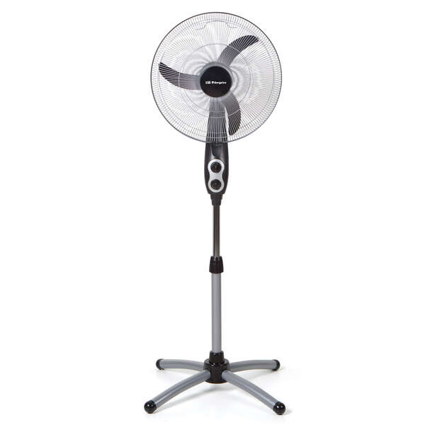 Orbegozo SF 0156 Ventilador de Pie Potente y Eficiente - Amplia Cobertura con Oscilacion Oval - Altura Ajustable - Cabezal Multiorientable - Facil de Manipular - Recogecables Orbegozo SF 0156 Ventilador de Pie Potente y Eficiente - Amplia Cobertura con Oscilacion Oval - Altura Ajustable - Cabezal Multiorientable - Facil de Manipular - Recogecables