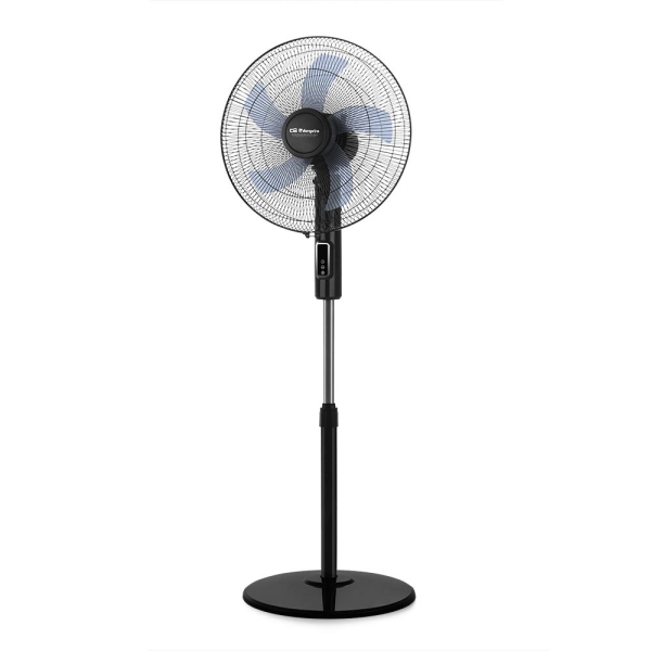 Orbegozo SF 1240 Ventilador de Pie - 3 Velocidades - 45W - Gran Caudal de Aire - Funcion Oscilante - Cabezal Inclinable - Altura Regulable - Panel Tactil - Temporizador Hasta 12 Horas - Mando a Distancia - Color Negro Orbegozo SF 1240 Ventilador de Pie - 3 Velocidades - 45W - Gran Caudal de Aire - Funcion Oscilante - Cabezal Inclinable - Altura Regulable - Panel Tactil - Temporizador Hasta 12 Horas - Mando a Distancia - Color Negro