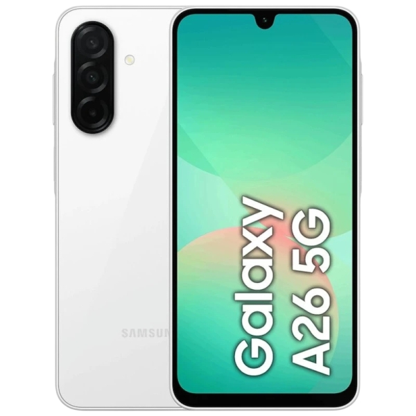 Samsung Galaxy A26 5G Smartphone 6,7\" - 6GB - 128GB Camara 50 MP - Bateria 5000mAh - Color Blanco Samsung Galaxy A26 5G Smartphone 6,7\" - 6GB - 128GB Camara 50 MP - Bateria 5000mAh - Color Blanco