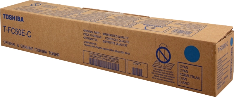 Toshiba T-FC50EC Cyan Cartucho de Toner Original - 6AJ00000113/6AJ00000227/6AJ00000301 Toshiba T-FC50EC Cyan Cartucho de Toner Original - 6AJ00000113/6AJ00000227/6AJ00000301