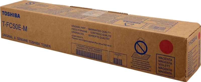 Toshiba T-FC50EM Magenta Cartucho de Toner Original - 6AJ00000112/6AJ00000226/6AJ00000300 Toshiba T-FC50EM Magenta Cartucho de Toner Original - 6AJ00000112/6AJ00000226/6AJ00000300