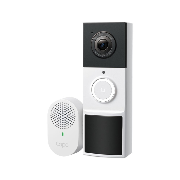 TP-Link Tapo TD21 Videoportero - Resolucion 2K 3Mpx - Bateria 6400mAh - Angulo de Vision 160º - IP65 - Recargable - WiFi - Vision Nocturna - Microfono Incorporado - Color Blanco y Negro TP-Link Tapo TD21 Videoportero - Resolucion 2K 3Mpx - Bateria 6400mAh - Angulo de Vision 160º - IP65 - Recargable - WiFi - Vision Nocturna - Microfono Incorporado - Color Blanco y Negro