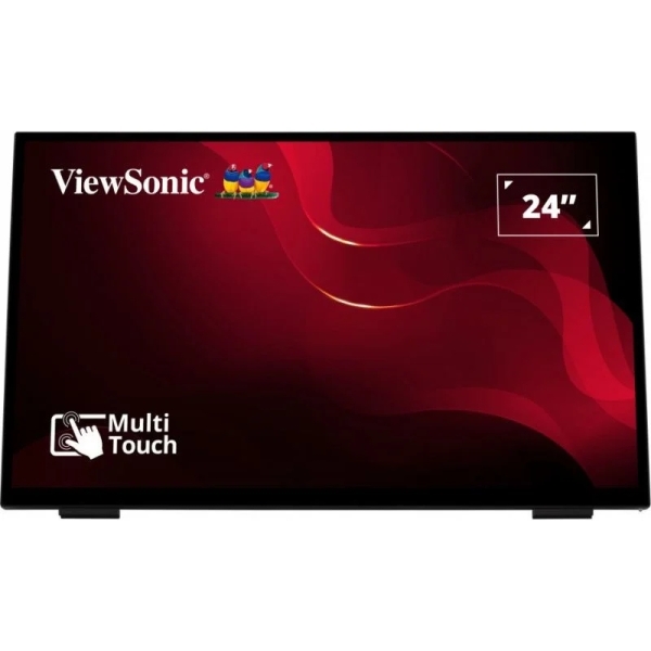 ViewSonic TD2465 Monitor Tactil 23.8\" LED FHD 60Hz - Hasta 10 Puntos de Contacto - Respuesta 7ms - Altavoces 4W - HDMI, Displayport, USB - VESA 100x100 mm - Color Negro ViewSonic TD2465 Monitor Tactil 23.8\" LED FHD 60Hz - Hasta 10 Puntos de Contacto - Respuesta 7ms - Altavoces 4W - HDMI, Displayport, USB - VESA 100x100 mm - Color Negro