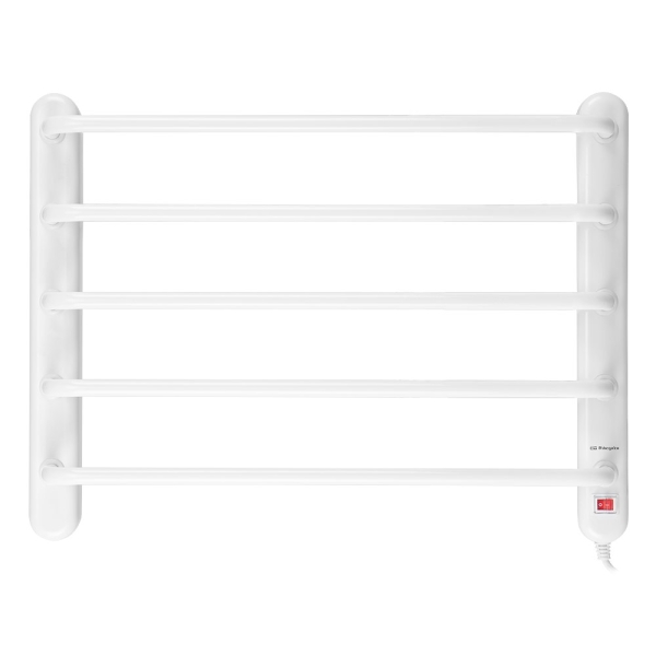 Orbegozo TH 8002 Toallero Electrico - Potencia 90W - Luz de Encendido - Tornillos para Montaje Incluidos - 45x60x9.5cm - Color Blanco
