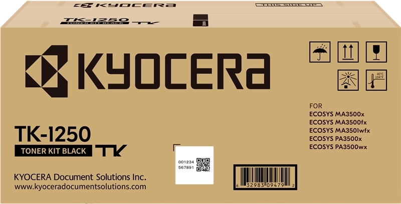 Kyocera TK1250 Negro Cartucho de Toner Original - 1T0C3H0NL0 Kyocera TK1250 Negro Cartucho de Toner Original - 1T0C3H0NL0