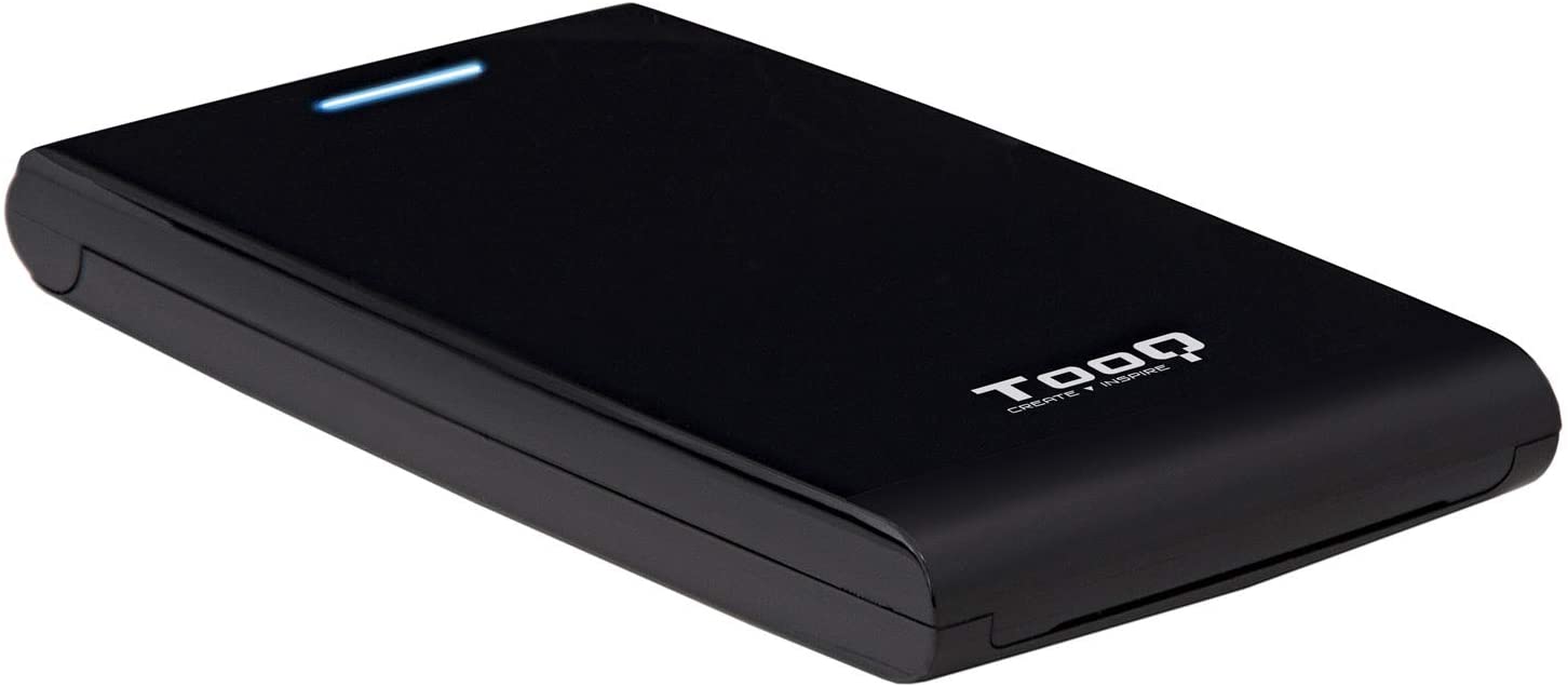Tooq Carcasa Externa HDD/SDD 2.5\" hasta 12,5mm SATA USB 3.0 - Sin Tornillos - Color Negro