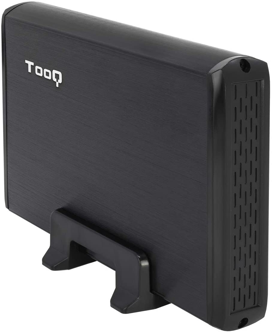 Tooq Carcasa Externa HDD 3.5\" SATA USB 2.0 con Soporte - Color Negro