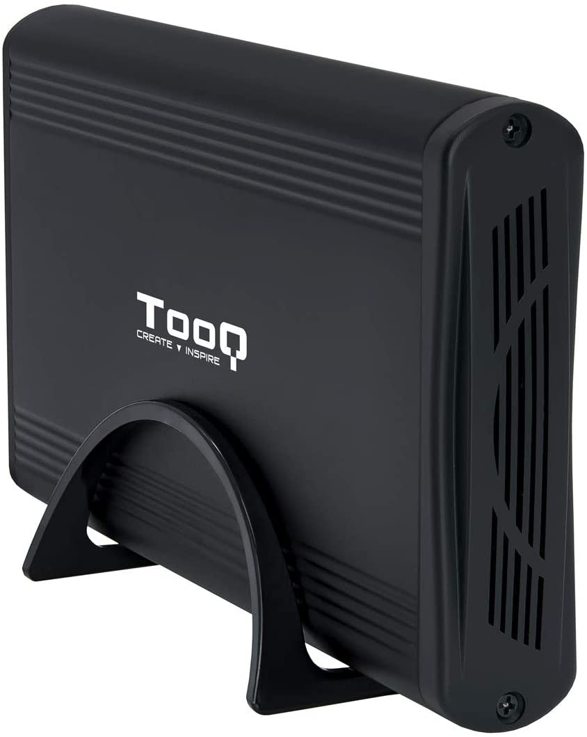 Tooq Carcasa Externa HDD 3.5\" SATA USB 3.0/3.1 Gen 1 con Soporte - Color Negro