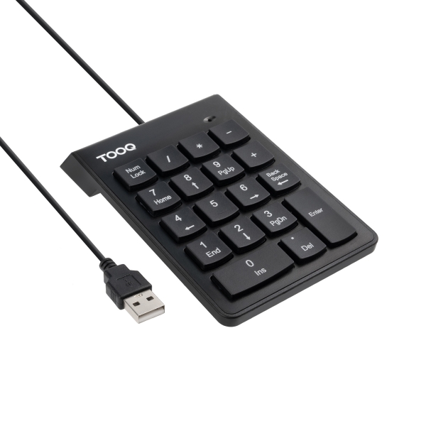 Tooq TQK-2001-B Teclado Numerico - Cable USB-A de 1.3m - Color Negro Tooq TQK-2001-B Teclado Numerico - Cable USB-A de 1.3m - Color Negro