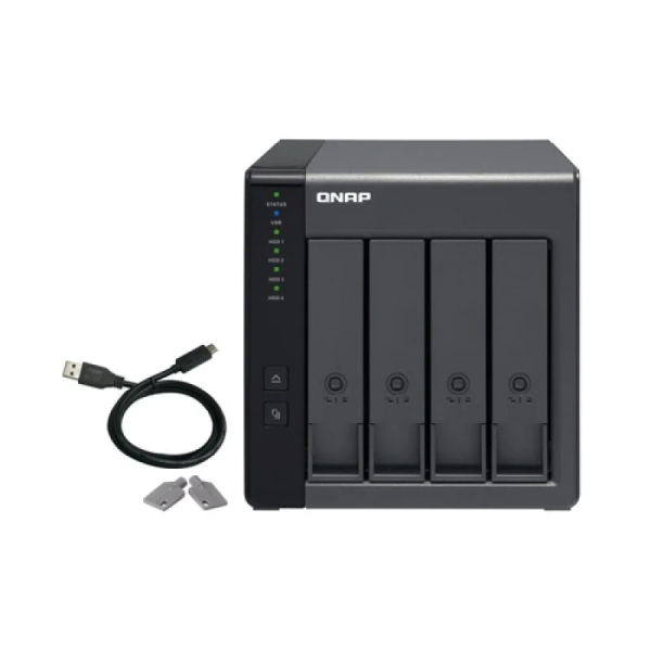 QNAP TR-004 Caja de Expansion RAID USB 3.0 - 4 Bahias 2.5\", 3.5\" - Ventilador 120mm QNAP TR-004 Caja de Expansion RAID USB 3.0 - 4 Bahias 2.5\", 3.5\" - Ventilador 120mm