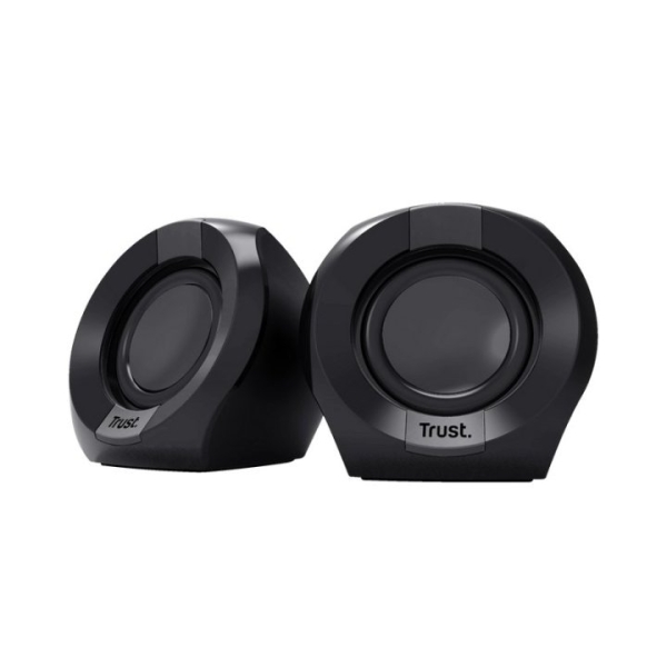 Trust Altavoces 2.0 USB 8W - Entrada y Salida Jack 3.5mm - Cable de 1.30m - Color Negro