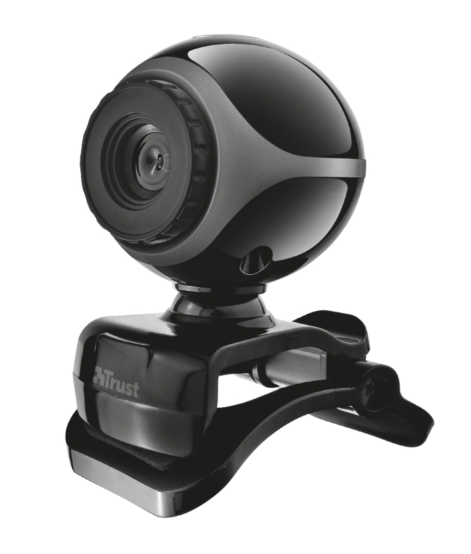 Trust Exis Webcam 640x480 USB 2.0 - Microfono Incorporado - Con Clip - Cable de 1.50m - Color Negro