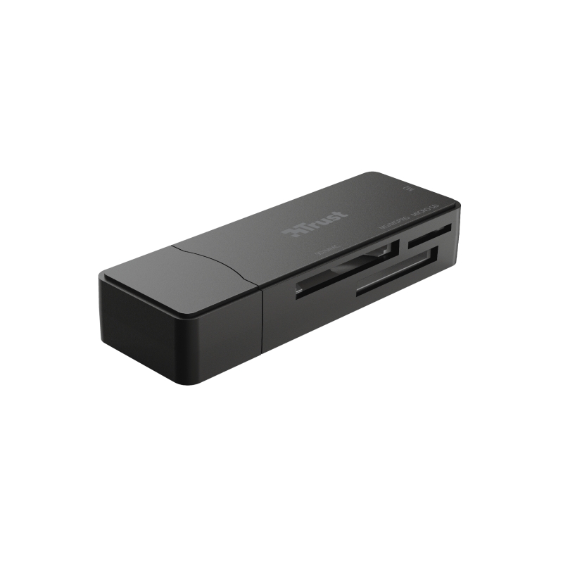 Trust Nanga Lector de Tarjetas USB 3.1 - M2, MS, micro-SD, SD - Color Negro