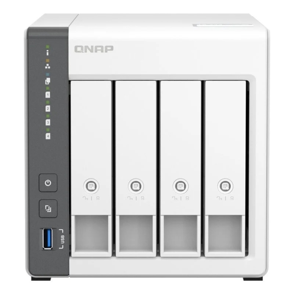 QNAP TS-433 NAS Torre Procesador ARM Cortex-A55 - Memoria 4GB - 4 Bahias 2.5\", 3.5\" - USB, RJ-45 2.5GB - Ventilador 120mm QNAP TS-433 NAS Torre Procesador ARM Cortex-A55 - Memoria 4GB - 4 Bahias 2.5\", 3.5\" - USB, RJ-45 2.5GB - Ventilador 120mm