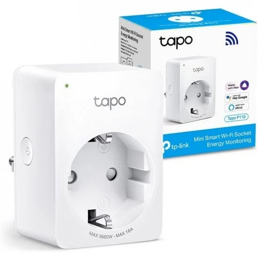 TP-Link Tapo P110 Mini Enchufe Inteligente Wi-Fi - Temporizador - Control por Voz - Programable TP-Link Tapo P110 Mini Enchufe Inteligente Wi-Fi - Temporizador - Control por Voz - Programable