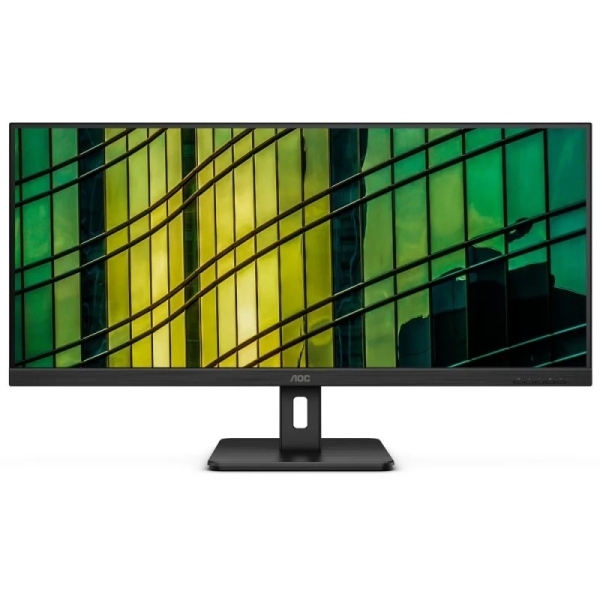 AOC Monitor 34\" LED VA UltraWide QHD 100Hz - Respuesta 4ms - Angulo de Vision 178° - HDMI, DisplayPorts, Audio - Montaje VESA 100x100