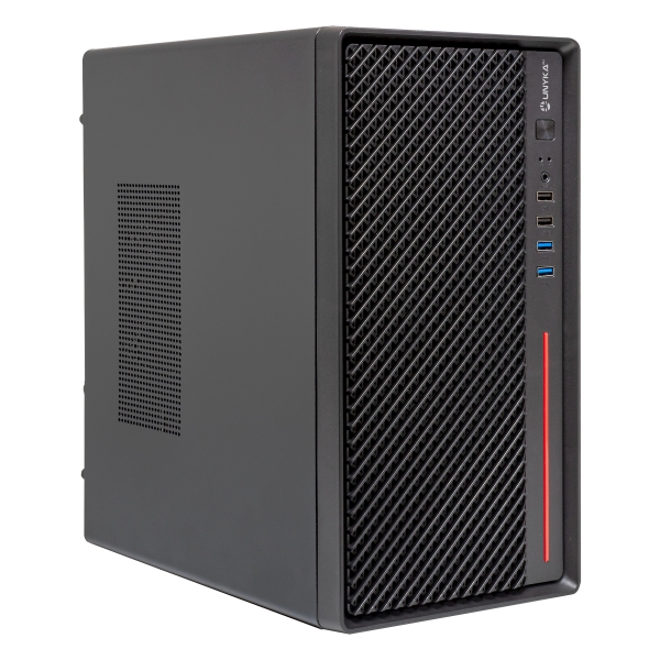 Unykach Numen 300 Pro Caja Torre Micro ATX, Mini ITX - Tamaño HDD 2.5\", 3.5\" - USB 2.0, 3.0 y Audio - Color Negro