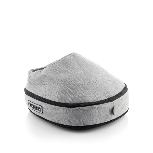 Innovagoods Futsa Masajeador Shiatsu Termico 2 en 1 - 24W - 3 Velocidades - Cable 120cm - Cabezales Rotativos - Apagado Automatico - Funcion Calor - 32.5x10x35cm - Color Gris y Negro