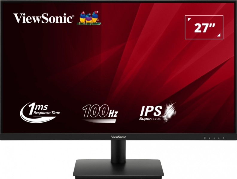 Viewsonic Monitor 27\" VA270-H LED IPS FullHD - 100hz - Respuesta 1ms - Angulo de Vision 178º - 16:9 - VGA - HDMI - VESA 75x75 - Color Negro