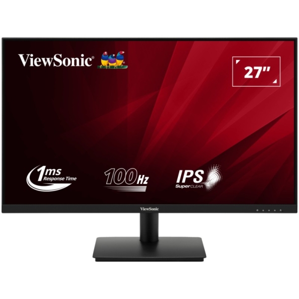 Viewsonic Monitor 27\" VA270-H2 LED IPS FullHD - 100hz - Respuesta 1ms - VGA y HDMI - VESA 75x75 - Color Negro
