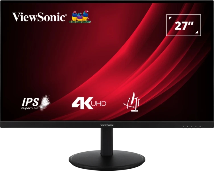 ViewSonic VG2708-4K Monitor LED 27\" IPS UHD 4K HDR - Respuesta 4ms - 16:9 - Ajustable de Inclinacion - HDMI, DisplayPort, Audio - Angulo de Vision 178º - VESA 100x100mm