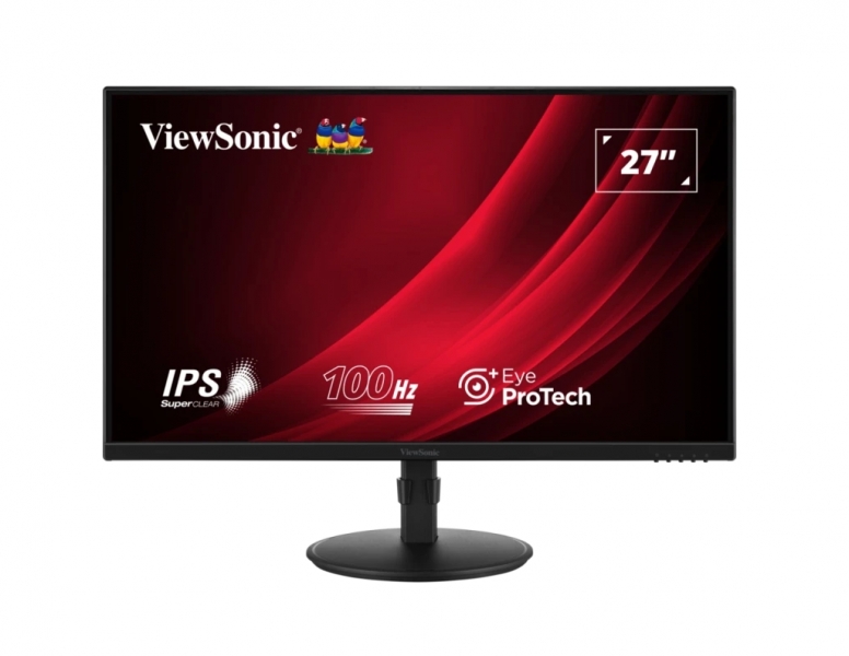 Viewsonic Monitor 27\" VG2708A LED IPS FullHD - 16:9 - VGA - HDMI - DisplayPort - USB - Altavoces - Ajustable en Altura - Color Negro