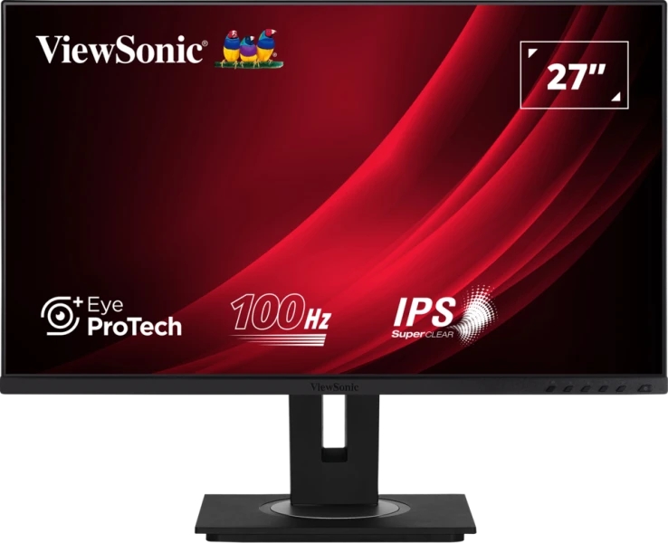 Viewsonic VG2748A-2 Monitor 27\" LED IPS FullHD - 16:9 - Altavoces 4W - HDMI, VGA, USB - Ajustable en Altura, Giratorio e Inclinable - Color Negro