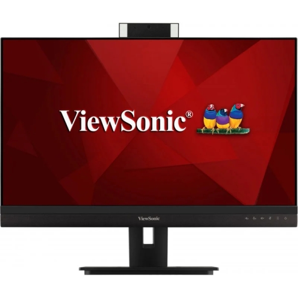 ViewSonic VG2756V-2K Monitor LED 27\" IPS QHD 2K HDR - Respuesta 5ms - Altavoces 10W - Webcam - 16:9 - Ajustable en Altura, Giratorio e Inclinable - HDMI, DisplayPort, Audio, USB-C, RJ45 - Angulo de Vision 178º - VESA 100x100mm