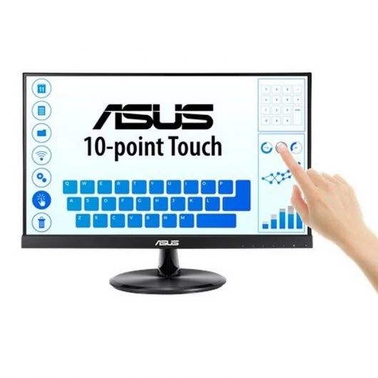 Asus Monitor Tactil 21.5\" LED IPS FulHD 1080p - Capacidad Tactil 10 Puntos - Respuesta 5ms - Altavoces Incorporados - Angulo de Vision 178º - 16:9 - USB, HDMI, VGA - VESA 100x100mm Asus Monitor Tactil 21.5\" LED IPS FulHD 1080p - Capacidad Tactil 10 Puntos - Respuesta 5ms - Altavoces Incorporados - Angulo de Vision 178º - 16:9 - USB, HDMI, VGA - VESA 100x100mm