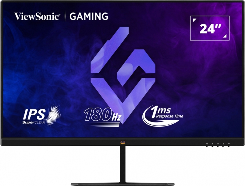 Viewsonic Monitor 24\" VX2479-HD-PRO LED IPS FullHD - 180Hz - Respuesta 1ms - 16:9 - 2 HDMI - DisplayPort - HDR10 - Color Negro