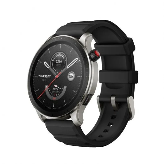 Amazfit GTR 4 Reloj Smartwatch - Pantalla Amoled 1.43\" - Caja de Aluminio - Bluetooth 5.0 - Resistencia al Agua 5 ATM - Carga Magnetica - Color Negro