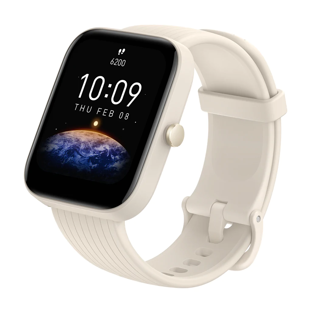 Amazfit Bip 3 Pro Reloj Smartwatch - Pantalla 1.69\" - Bluetooth 5.0 - Resistencia al Agua 5 ATM - Carga Magnetica - Color Crema
