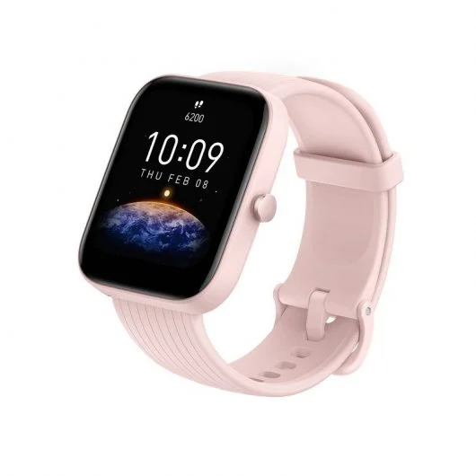 Amazfit Bip 3 Reloj Smartwatch - Pantalla 1.69\" - Bluetooth 5.0 - Resistencia al Agua 5 ATM - Color Rosa