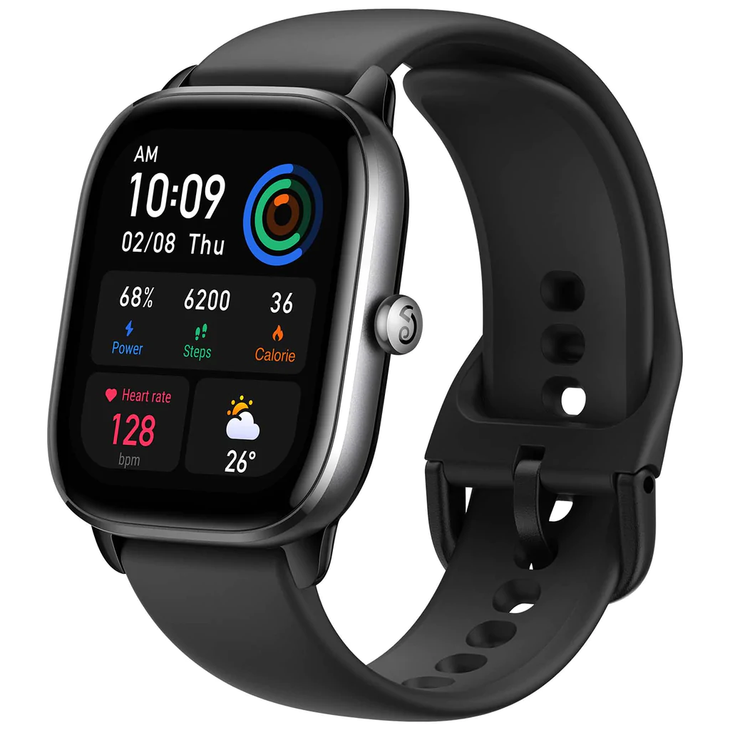 Amazfit GTS 4 Mini Reloj Smartwatch - Pantalla Amoled 1.65\" - Caja de Aluminio - Bluetooth 5.2 - Resistencia al Agua 5 ATM - Color Negro