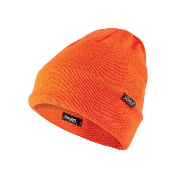 Upower One Ropa de Trabajo con Gorro de Invierno Thinsulate - Talla Unica - Comodidad y Proteccion, Linea Plus, Material Acrilico - Color Naranja Fluorescente