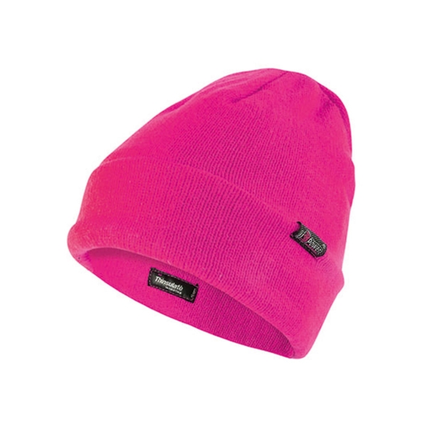 Upower One Gorro de Invierno en Thinsulate - Talla Unica - Alta Calidez, Resistencia en Condiciones Frias, Linea Plus, Material Acrilico - Color Rosa Fluorescente