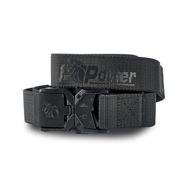 Upower Nite Belt Correa de Alta Calidad - Talla 2_4XL - Ajuste Rapido, Resistente y Comoda, Cinta Elastica de Nailon, Hebilla de Liberacion Rapida - Color Negro Carbon
