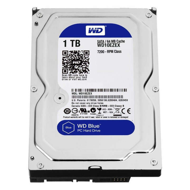 WD Blue Disco Duro Interno 3.5\" 1TB SATA3 64MB
