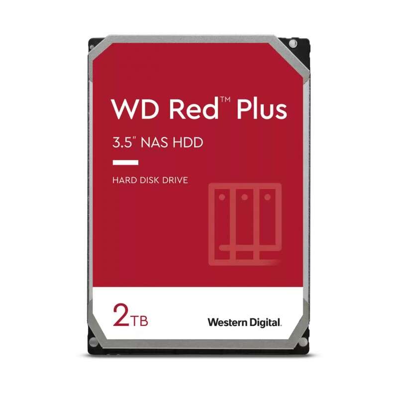 WD Red Plus Disco Duro Interno 3.5\" 2TB NAS SATA3