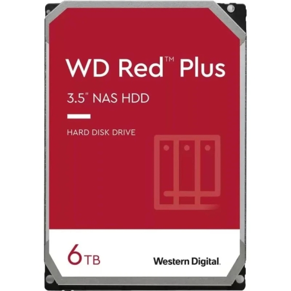 WD Red Plus Disco Duro Interno 3.5\" 6TB NAS SATA III
